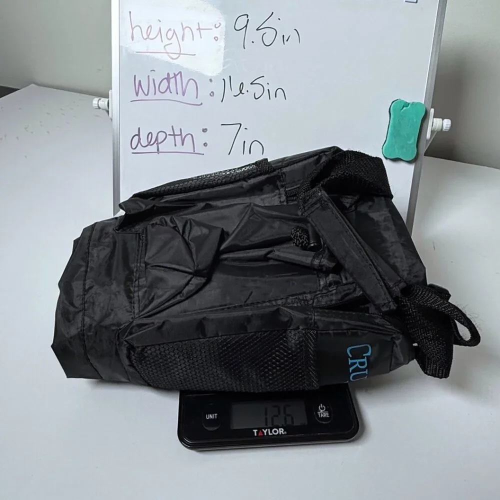 Vintage Cruising World Multi Pocket Black Tote Travel Duffel Bag Promotional